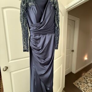 Elegant Beaded Evening Gown